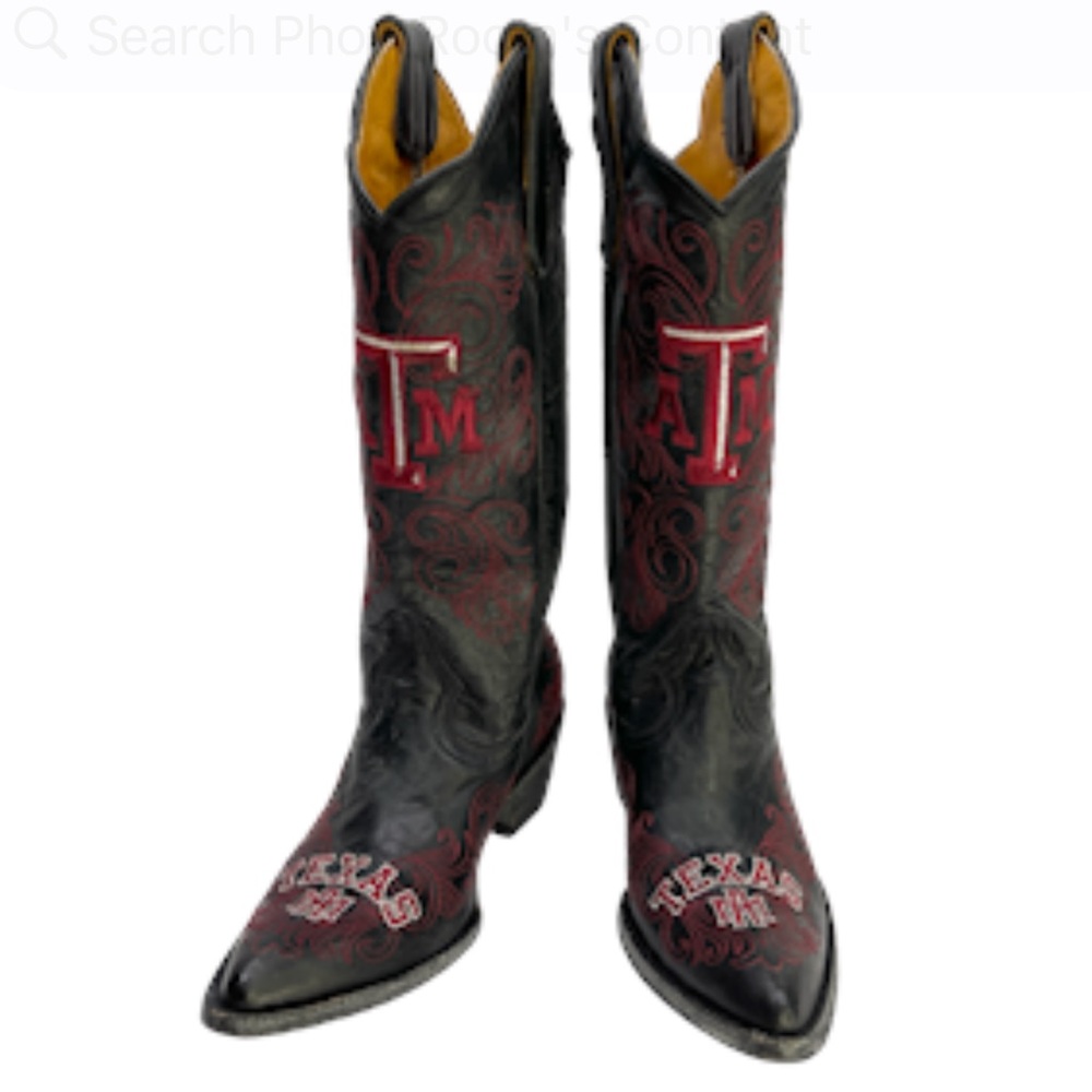 GAMEDAY BOOTS Texas A&M University Aggies NEW Size 5 Embroidered Cowboy Boots
